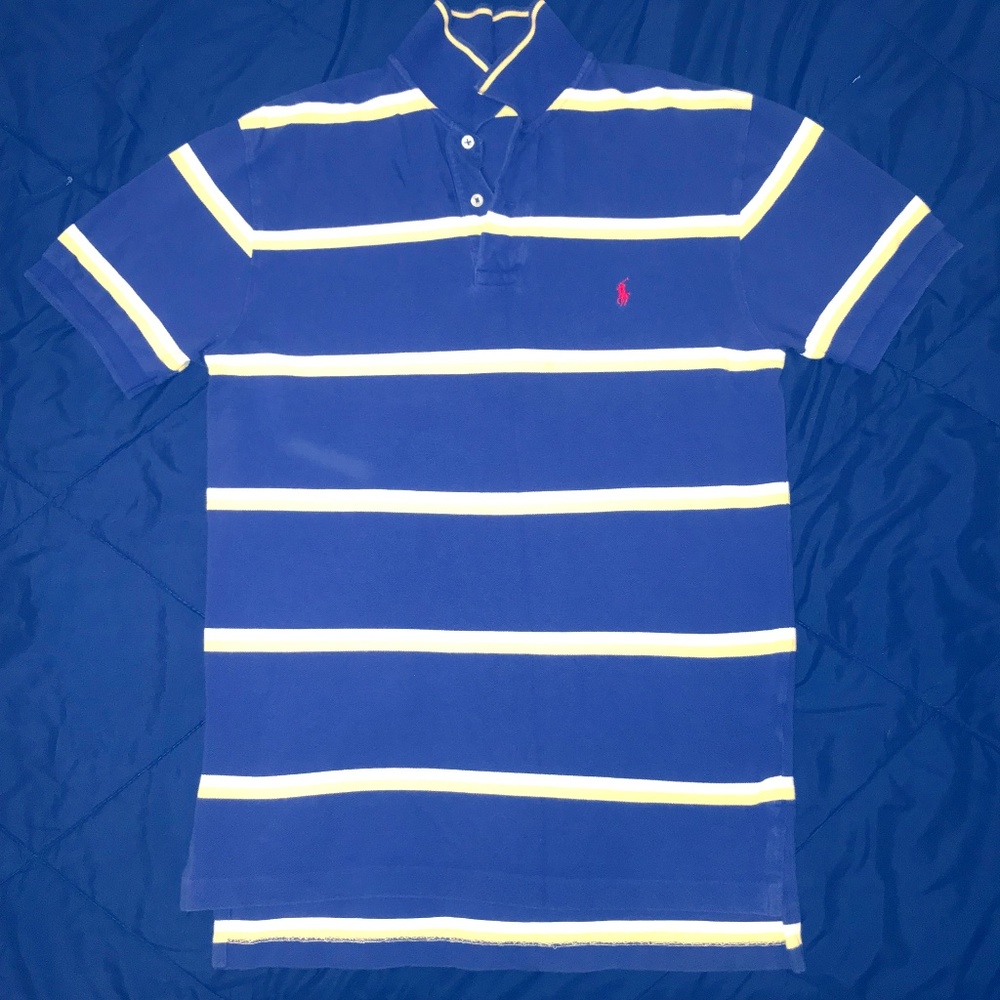 Vintage Ralph Lauren POLO Purple Yellow Stripes